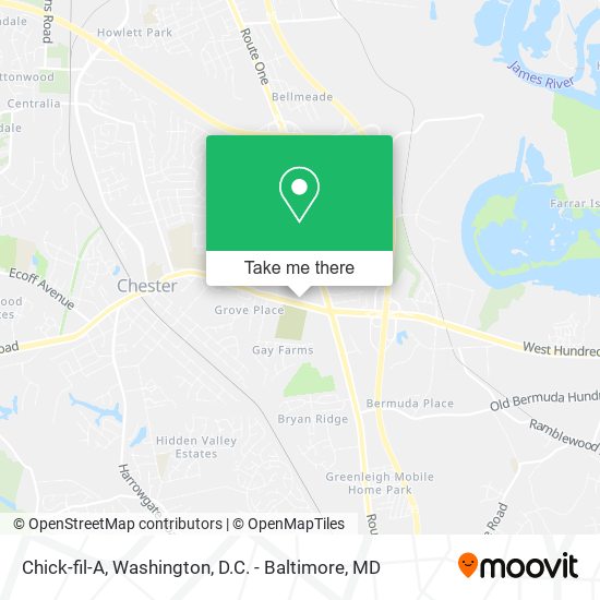 Chick-fil-A map