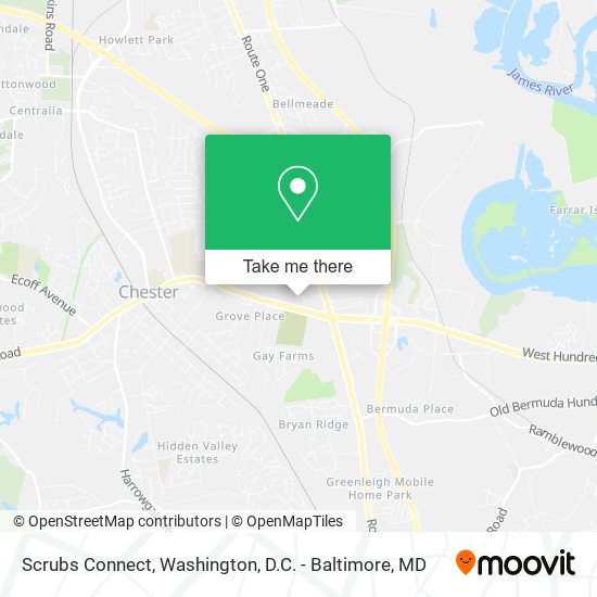 Scrubs Connect map