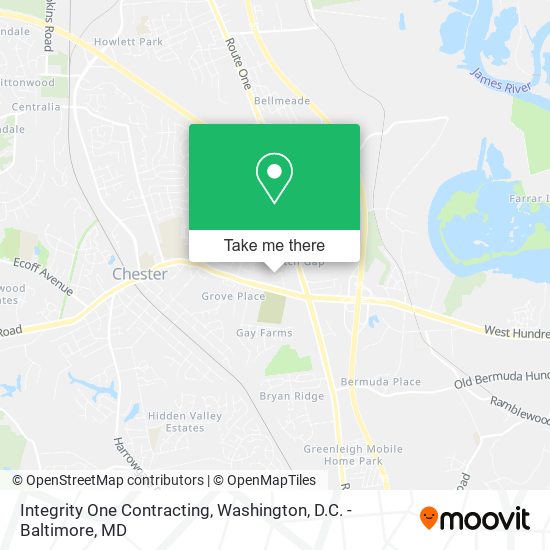 Integrity One Contracting map