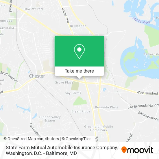 State Farm Mutual Automobile Insurance Company map