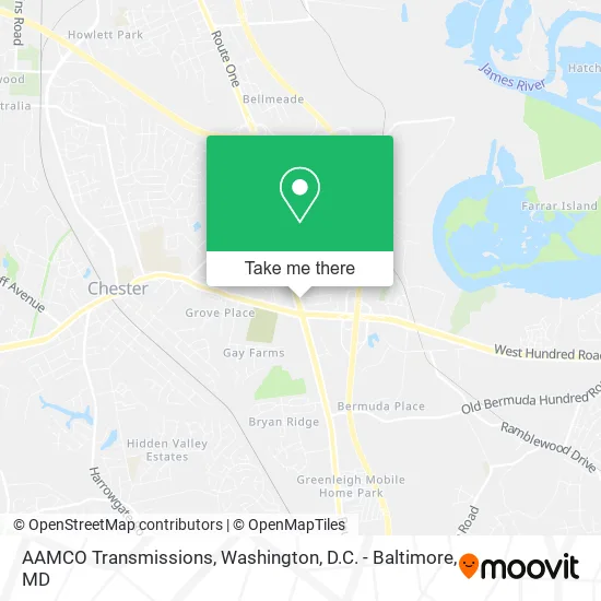 AAMCO Transmissions map