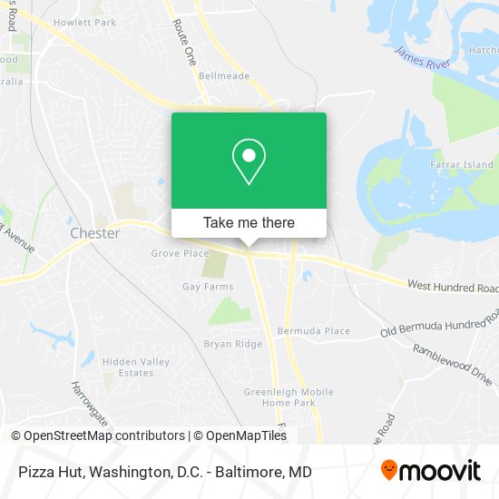 Mapa de Pizza Hut