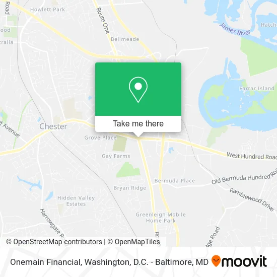 Onemain Financial map