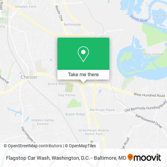 Flagstop Car Wash map