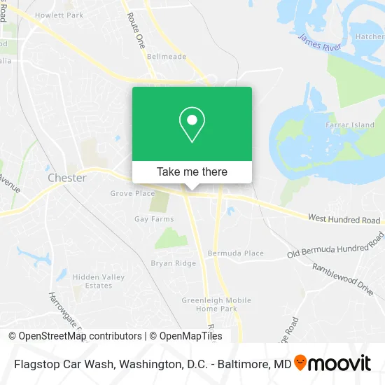 Flagstop Car Wash map