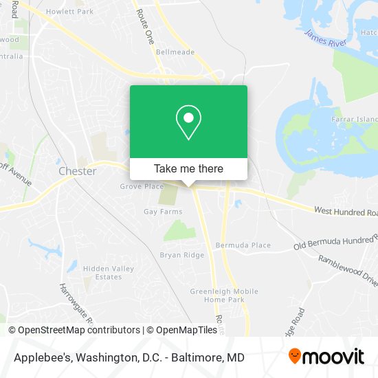Mapa de Applebee's