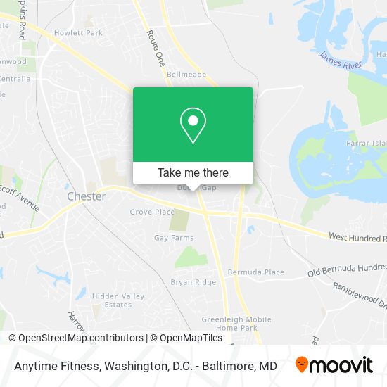 Anytime Fitness map