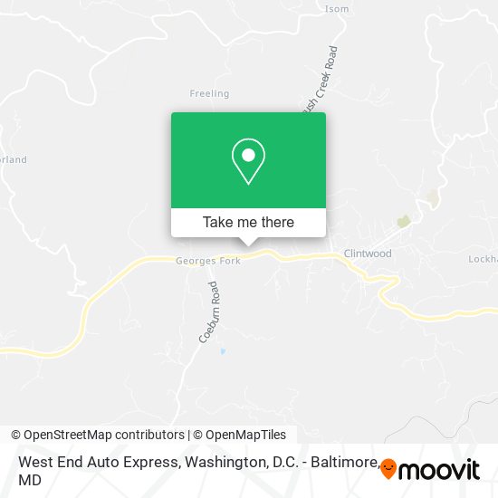 West End Auto Express map