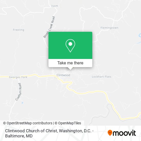 Clintwood Church of Christ map