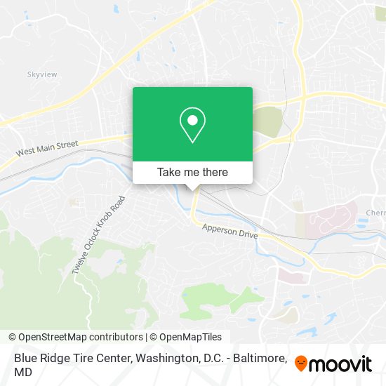 Blue Ridge Tire Center map