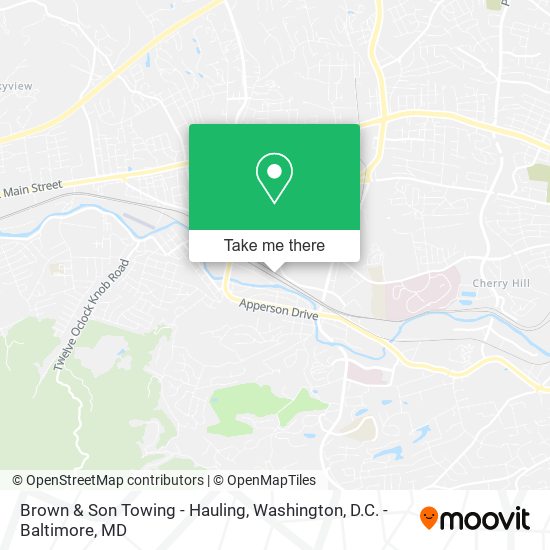 Brown & Son Towing - Hauling map