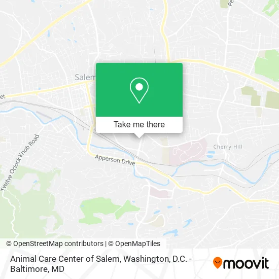 Animal Care Center of Salem map