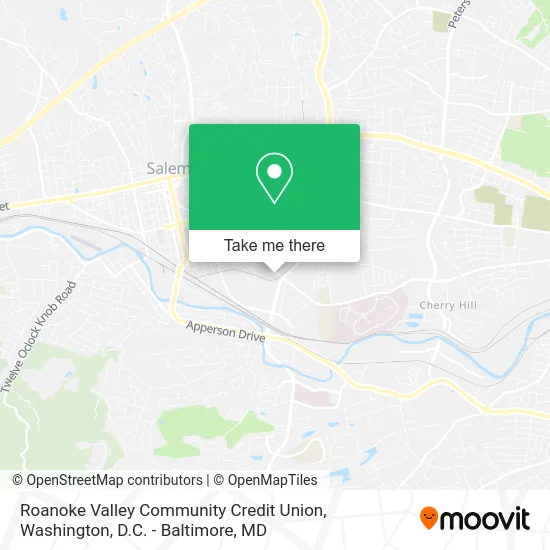 Roanoke Valley Community Credit Union map