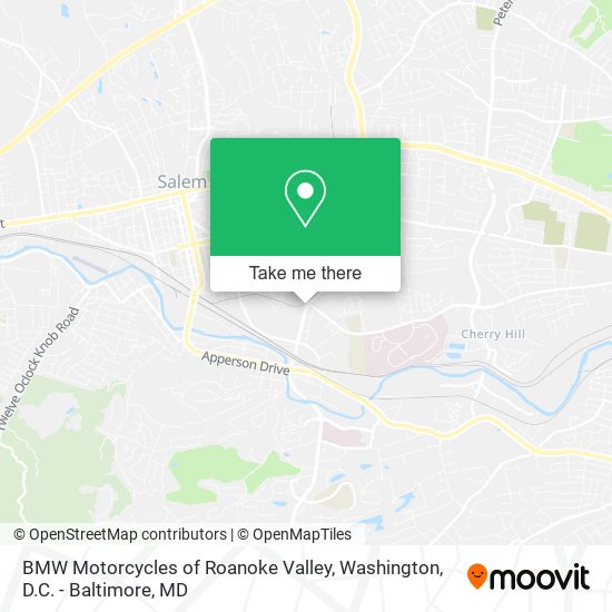 BMW Motorcycles of Roanoke Valley map