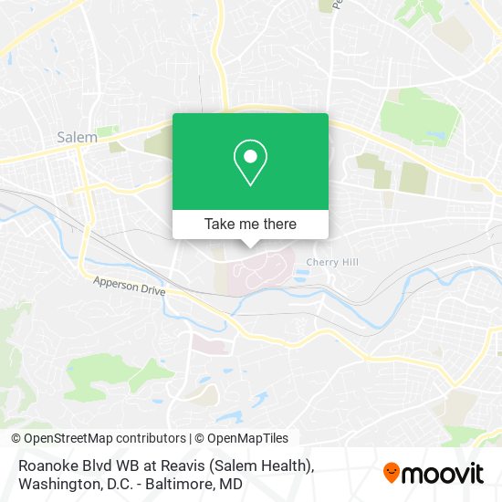 Mapa de Roanoke Blvd WB at Reavis (Salem Health)
