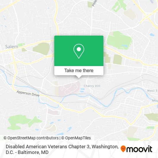 Disabled American Veterans Chapter 3 map