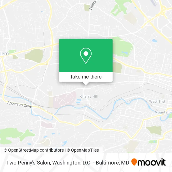 Two Penny's Salon map