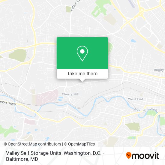 Valley Self Storage Units map