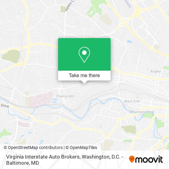 Mapa de Virginia Interstate Auto Brokers