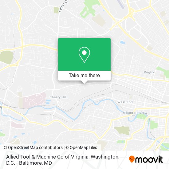 Mapa de Allied Tool & Machine Co of Virginia
