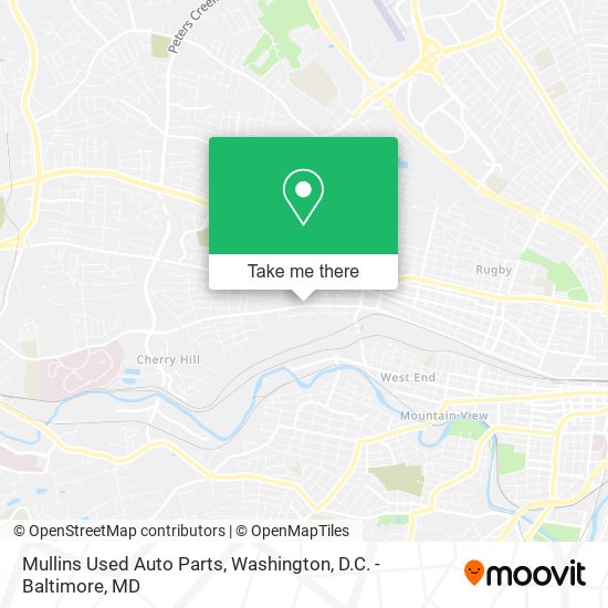Mapa de Mullins Used Auto Parts