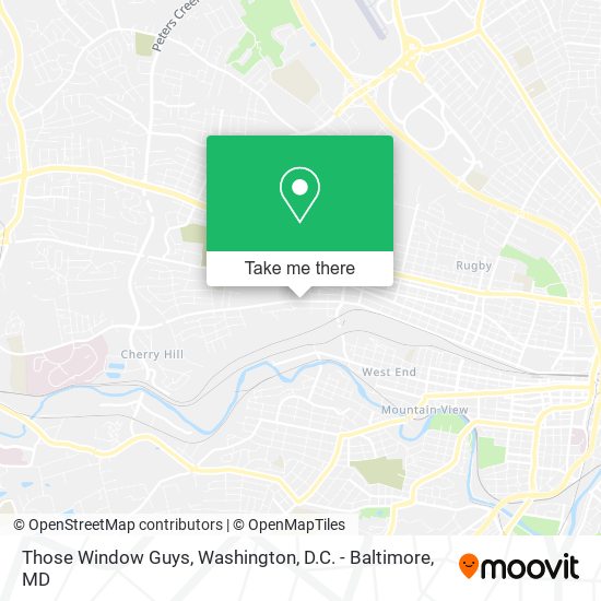 Those Window Guys map