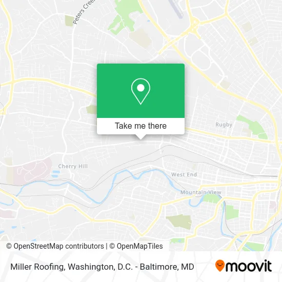 Miller Roofing map