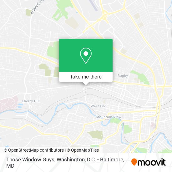 Those Window Guys map