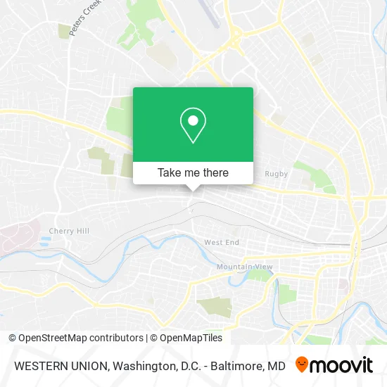 WESTERN UNION map