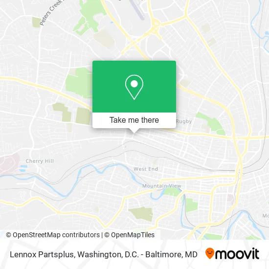 Lennox Partsplus map