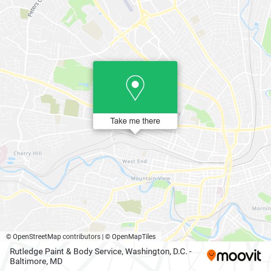 Mapa de Rutledge Paint & Body Service