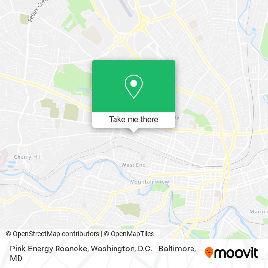 Pink Energy Roanoke map