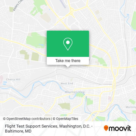 Flight Test Support Services map