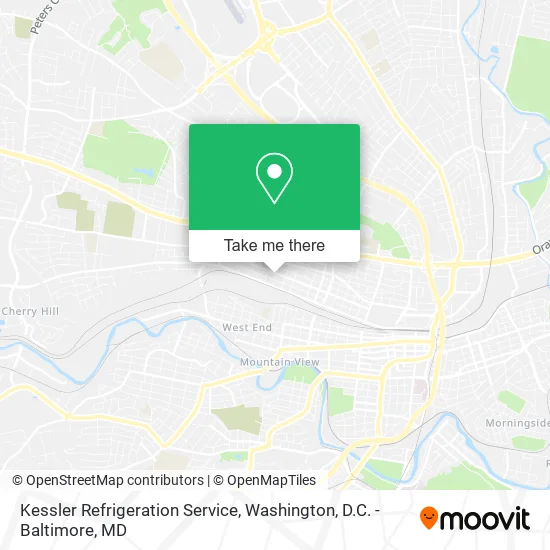 Kessler Refrigeration Service map