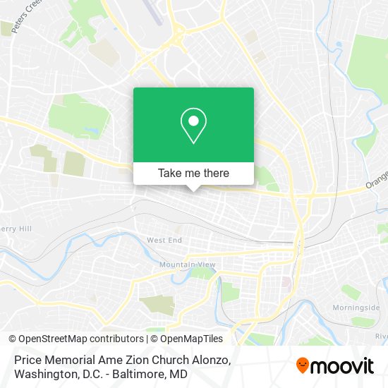 Price Memorial Ame Zion Church Alonzo map