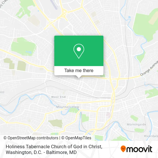 Holiness Tabernacle Church of God in Christ map
