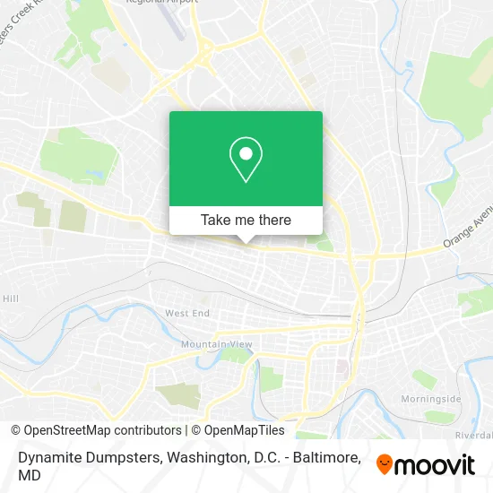 Dynamite Dumpsters map