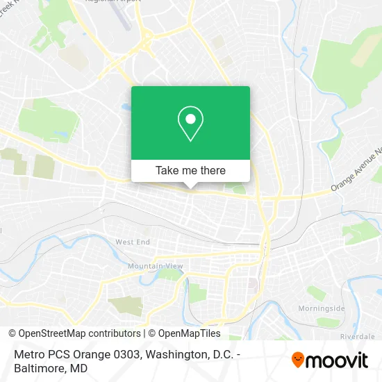 Metro PCS Orange 0303 map