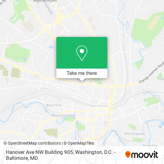 Mapa de Hanover Ave NW Building 905
