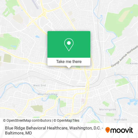 Mapa de Blue Ridge Behavioral Healthcare