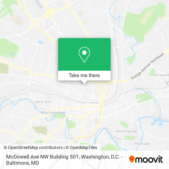 Mapa de McDowell Ave NW Building 501