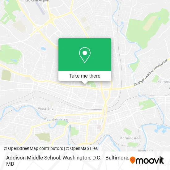 Mapa de Addison Middle School