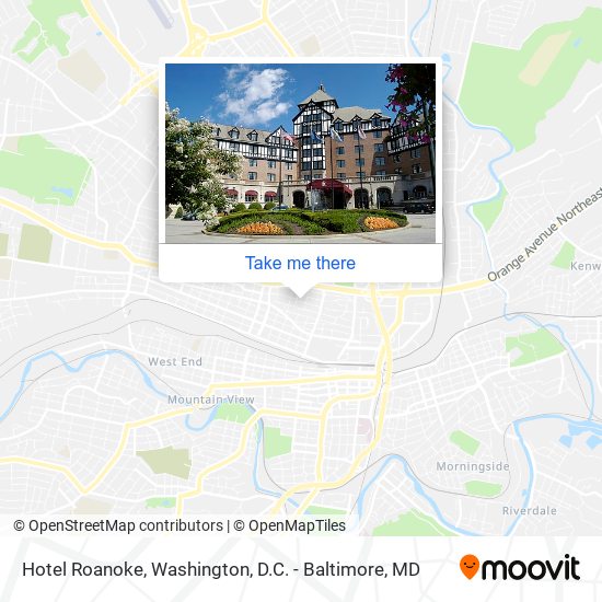 Hotel Roanoke map
