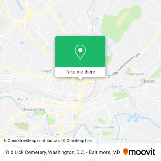 Old Lick Cemetery map