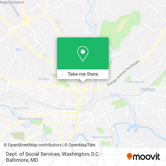 Dept. of Social Services map