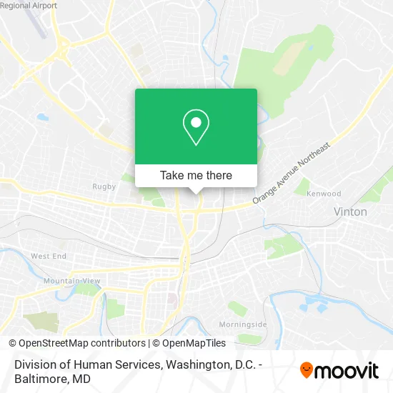 Mapa de Division of Human Services