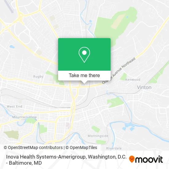 Inova Health Systems-Amerigroup map