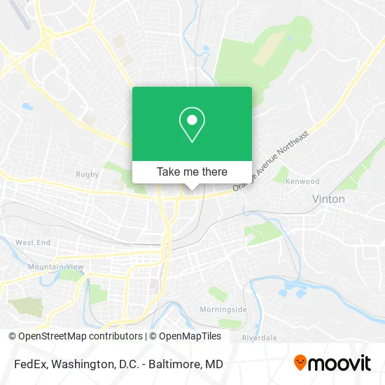 FedEx map