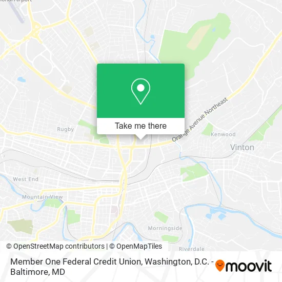 Member One Federal Credit Union map