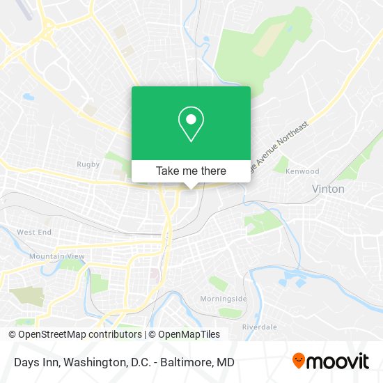 Days Inn map